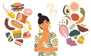 A food dilemma - caught between healthy options and junk food