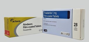 Aindeem and Finasteride boxes