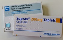 Azithromycin 500 mg  & Suprax V2 Flat overlapping