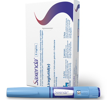 Saxenda weight loss pen and box