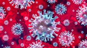 Coronavirus red background